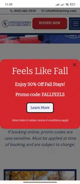 FALLFEELS coupon verification screenshot