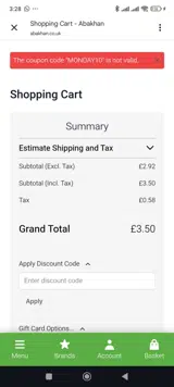 MEOWMAIL coupon verification screenshot