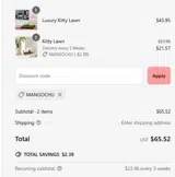 MANGOCHU coupon verification screenshot
