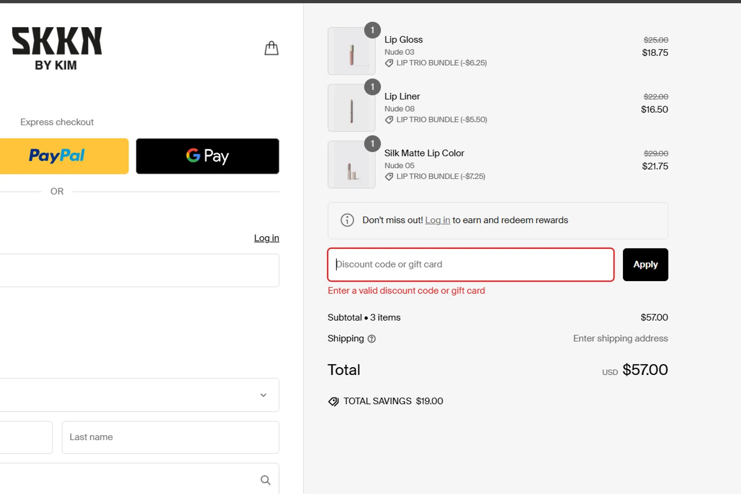 KKW Beauty promo code screenshot showing code Cyber25 applied at KKW Beauty checkout page. Uploaded by SimplyCodes community member alexismendez on Dec 27, 2024