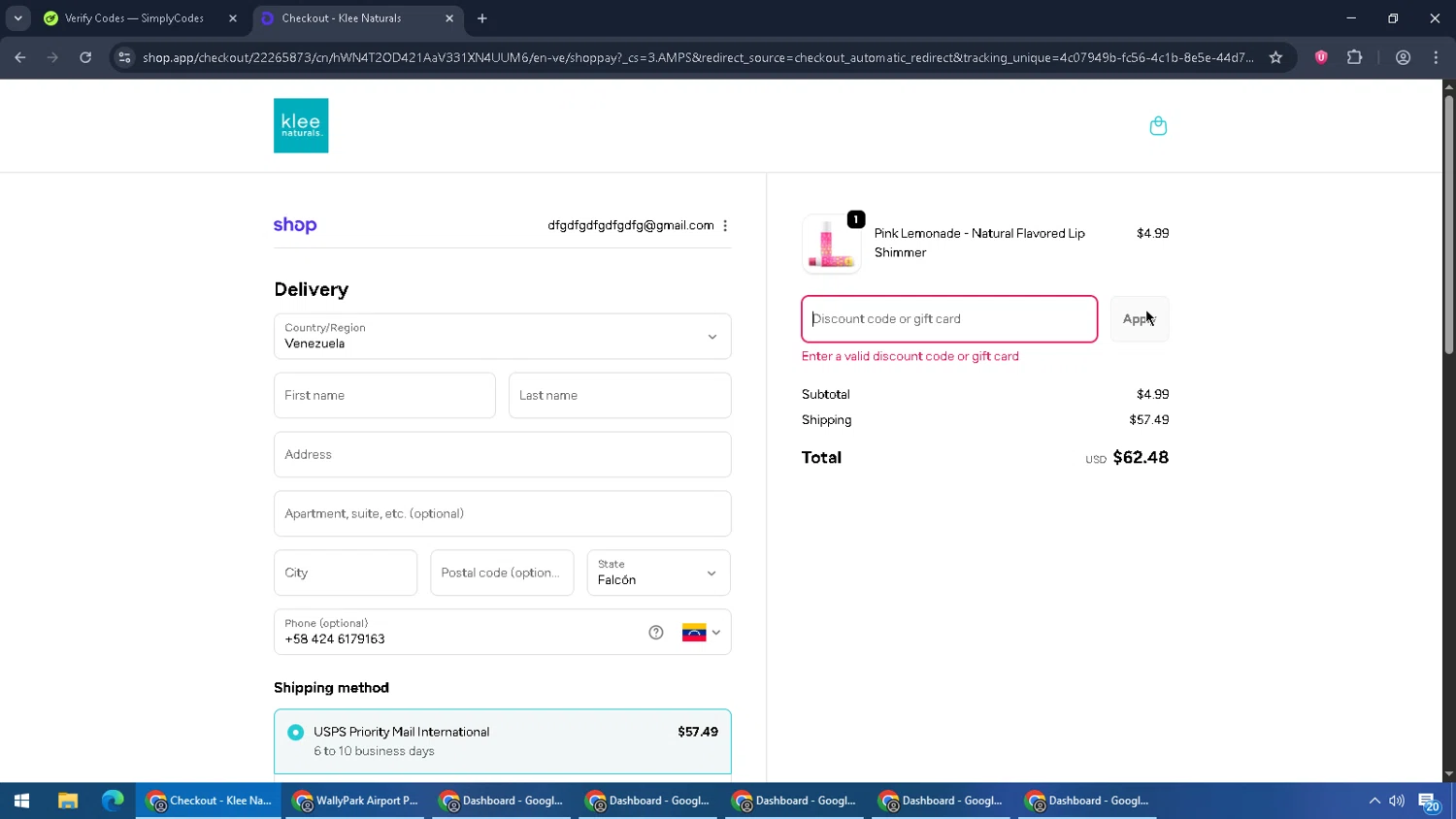 Klee Naturals coupon code screenshot showing code SPARKLE25 applied at Klee Naturals checkout page. Uploaded by SimplyCodes community member RebateCaptain6440 on Oct 24, 2025