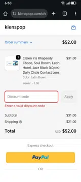 Byejuly10 coupon verification screenshot