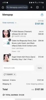 TI20OFF coupon verification screenshot