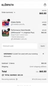GROFAMILY coupon verification screenshot