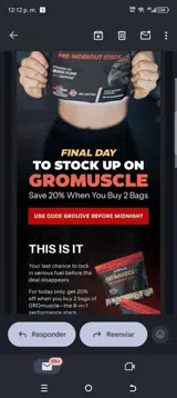 Grolove coupon verification screenshot