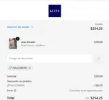 halloween coupon verification screenshot