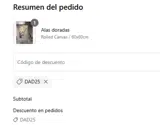 DAD25 coupon verification screenshot