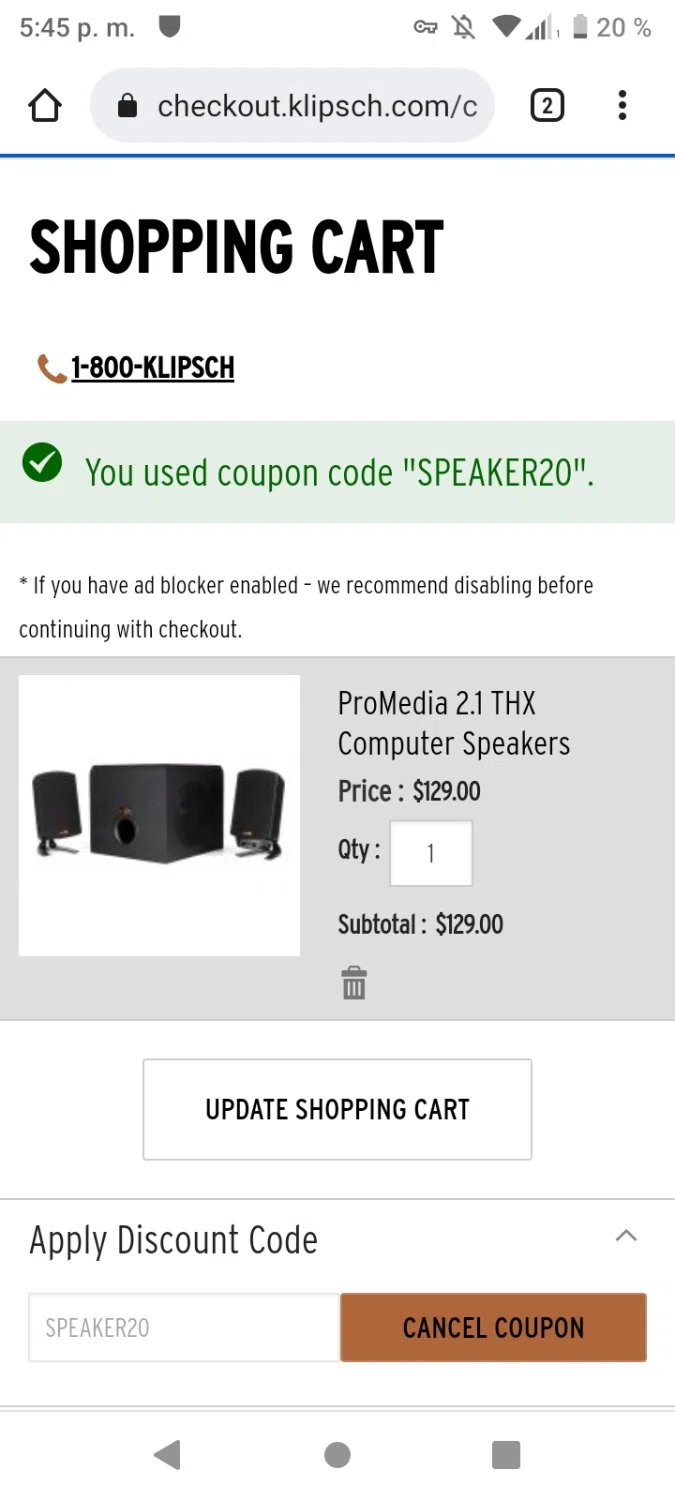 how to use Klipsch coupons