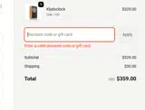 SUNNYLOVE coupon verification screenshot