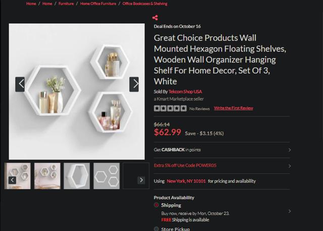 Kmart checkout page showing Kmart promo code box | Screenshot taken by SimplyCodes community member on Oct 14, 2023