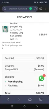 freeprofit45 coupon verification screenshot