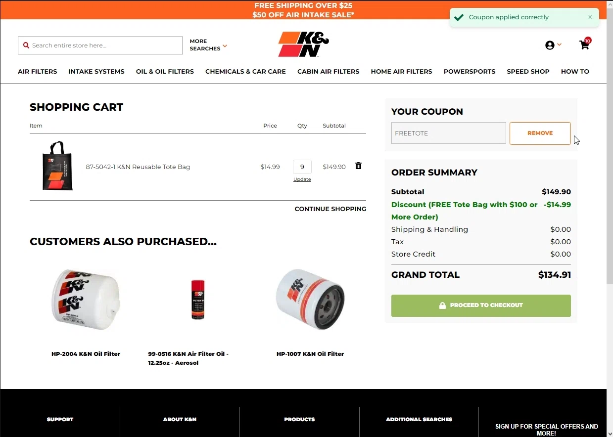 K&N Filters Promo Codes - 10% Off Coupons May 2026 K&N Filters Promo Codes - 10% Off Coupons May 2026