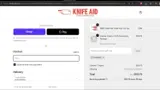 Knife Aid coupon verification screenshot