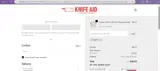 Knife Aid coupon verification screenshot