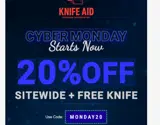 Knife Aid coupon verification screenshot