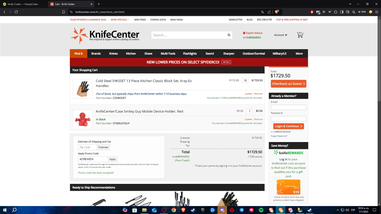 Knife Center Promo Codes - $1000 Off | January 2025