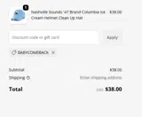 Charlotte Knights coupon verification screenshot