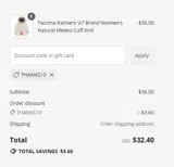 Charlotte Knights coupon verification screenshot