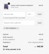 Charlotte Knights coupon verification screenshot