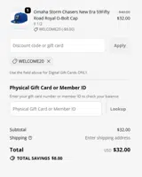 Charlotte Knights coupon verification screenshot
