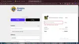 Knights Gear coupon verification screenshot
