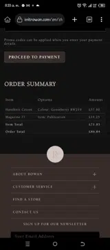 Knitrowan coupon verification screenshot