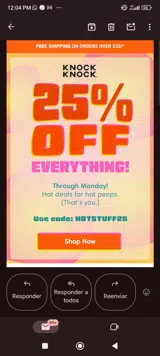 Hotstuff25 coupon verification screenshot