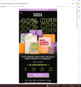 BLACKFRIDAY40 coupon verification screenshot
