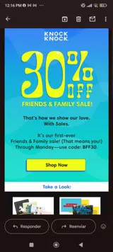 Bff30 coupon verification screenshot