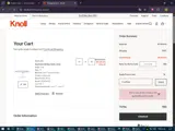 KnollSale coupon verification screenshot