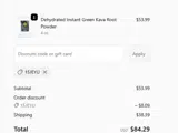 Koa Kava coupon verification screenshot