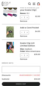 Koala Clip coupon verification screenshot