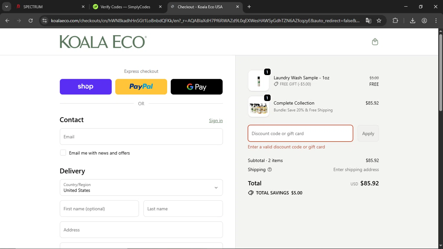 Home Decor promo code screenshot showing code 25ECO applied at Home Decor checkout page. Uploaded by SimplyCodes community member ScanPhoenix3549 on Feb 13, 2026
