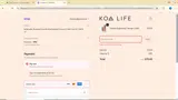 KOA40 coupon verification screenshot