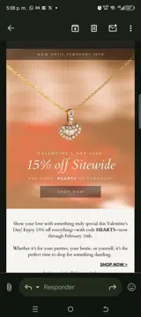 Hearts coupon verification screenshot