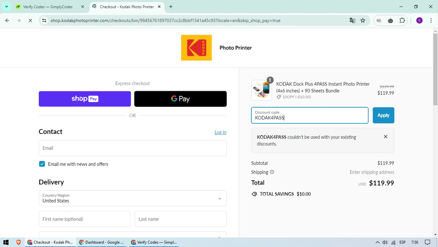 Kodak Photo Printer Promo Codes 10 Off September 2024