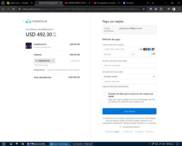 KodeKloud checkout page showing KodeKloud promo code box | Screenshot taken by SimplyCodes community member on Jul 13, 2025