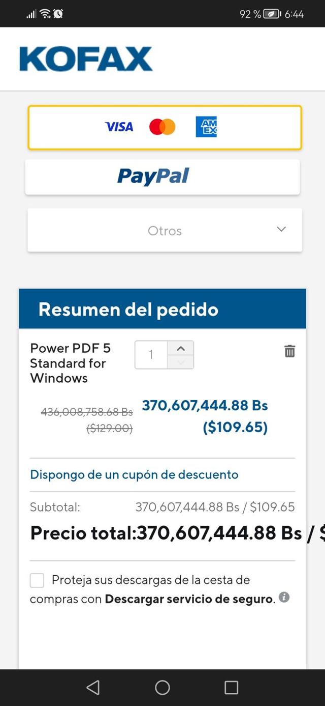 Tungsten Automation checkout page showing Tungsten Automation promo code box | Screenshot taken by SimplyCodes community member on Dec 2, 2023