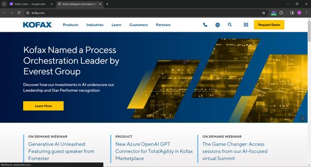 Tungsten Automation checkout page showing Tungsten Automation promo code box | Screenshot taken by SimplyCodes community member on Nov 21, 2023