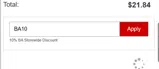 BA10 coupon verification screenshot