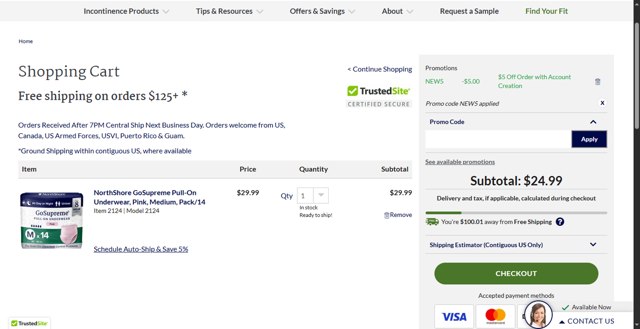Kogan.com checkout page showing Kogan.com promo code box | Screenshot taken by SimplyCodes community member on Jul 11, 2025