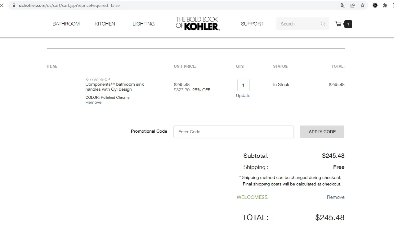 Kohler Promo Codes 2 Off September 2024