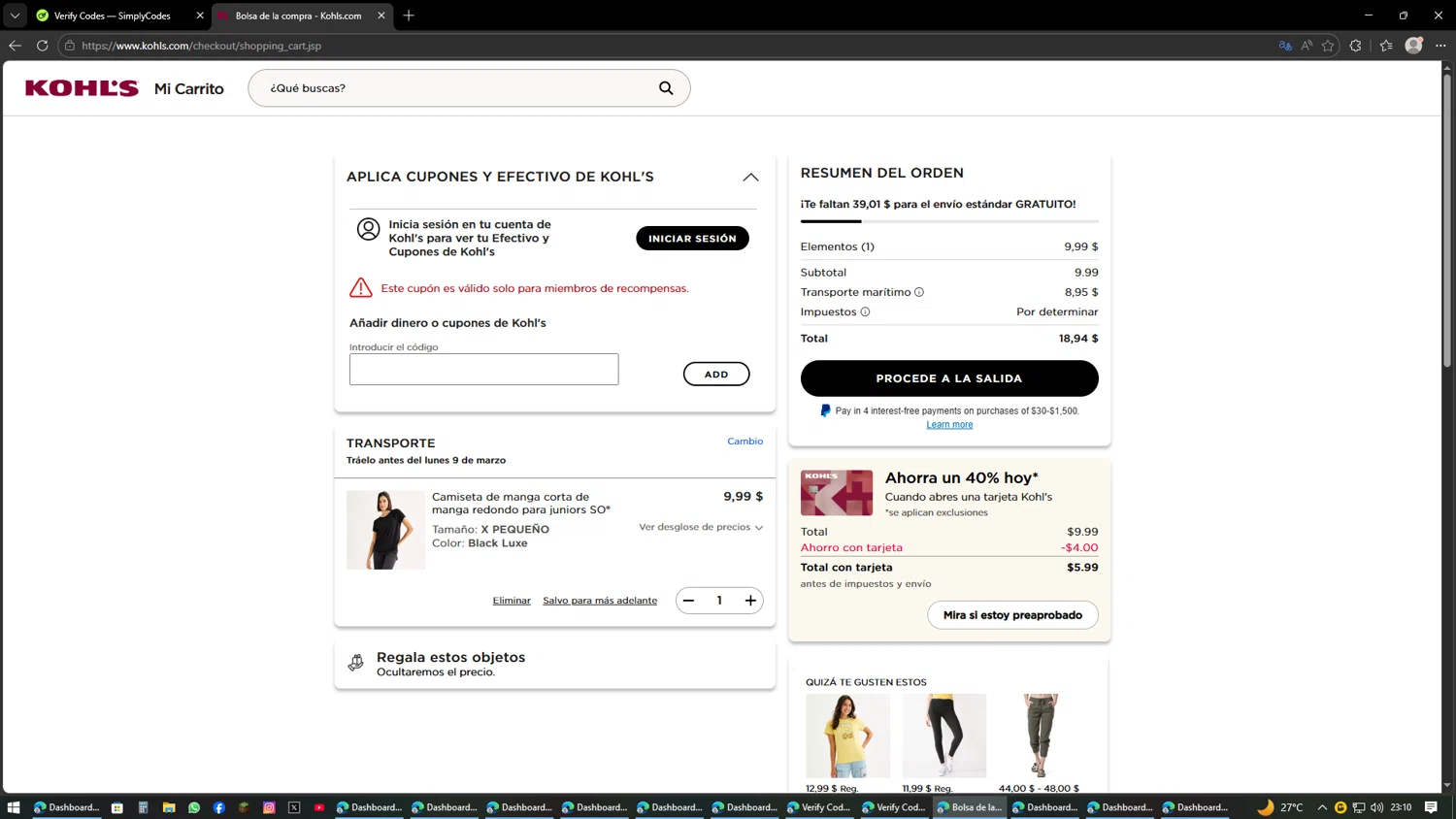 kohls coupon code for nike