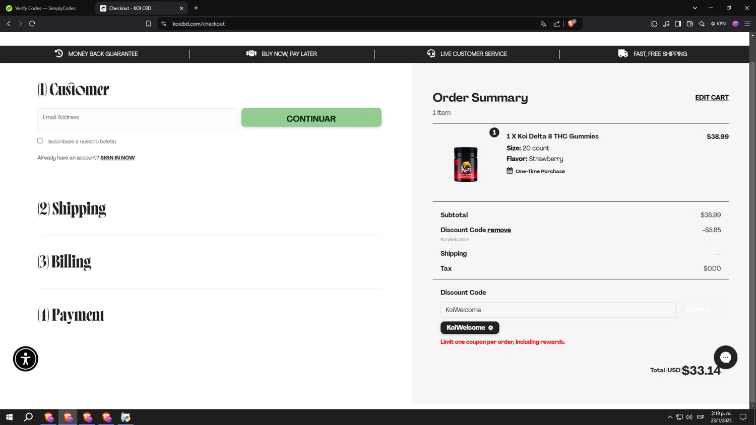 Koi CBD Promo Codes - $75 Off (12 Verified) Mar 2026