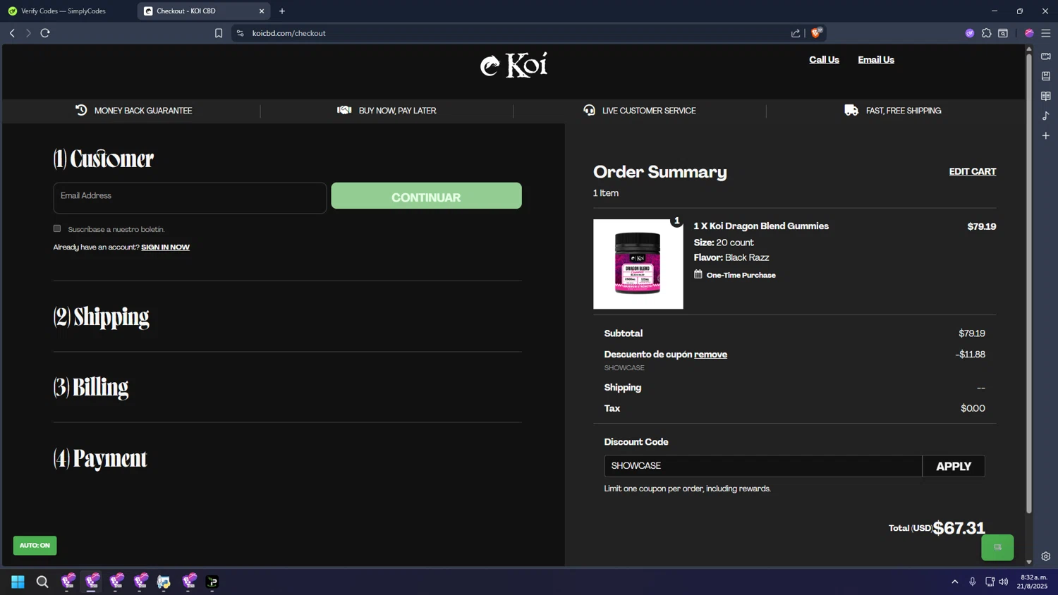 Koi CBD Promo Codes - $75 Off (12 Verified) Mar 2026