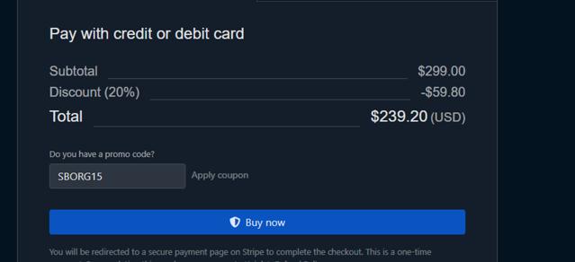 Koinly checkout page showing Koinly promo code box | Screenshot taken by SimplyCodes community member on Sep 2, 2025