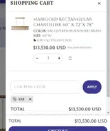 K18 coupon verification screenshot