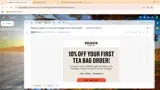 Kolkata Chai Co coupon verification screenshot
