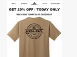 Koloa coupon verification screenshot