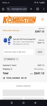FRIDAY13 coupon verification screenshot